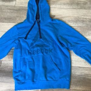 Blue Reebok oversized hoodie.